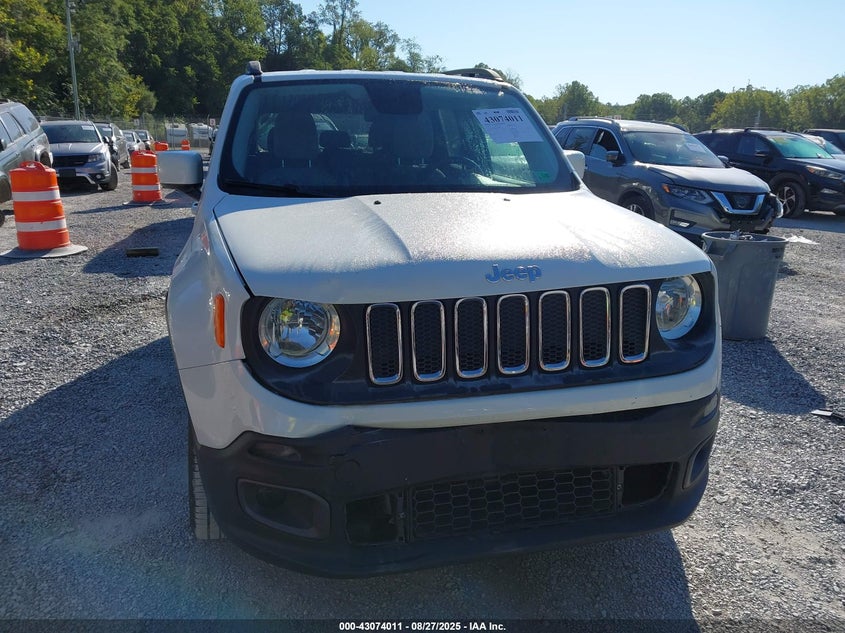 2016 JEEP RENEGADE LATITUDE - ZACCJBBT0GPD65831