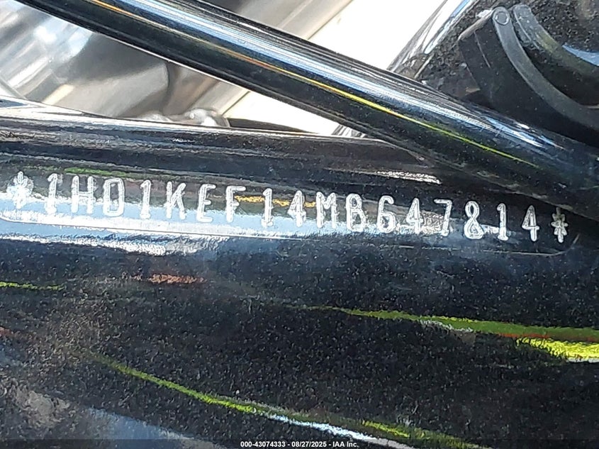 2021 Harley-Davidson Flhtk VIN: 1HD1KEF14MB647814 Lot: 43074333