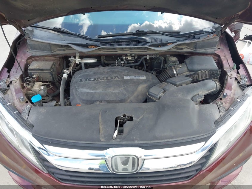 2018 Honda Odyssey Ex-L VIN: 5FNRL6H75JB047031 Lot: 43074390