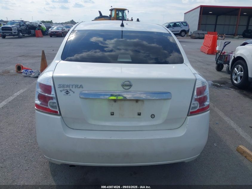 2010 Nissan Sentra 2.0S VIN: 3N1AB6AP1AL674517 Lot: 43074526