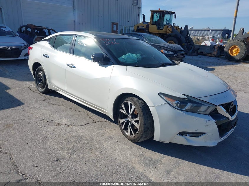 2016 Nissan Maxima 3.5 Platinum/3.5 S/3.5 Sl/3.5 Sr/3.5 Sv white sedan gasoline 1N4AA6AP1GC381288 photo #1