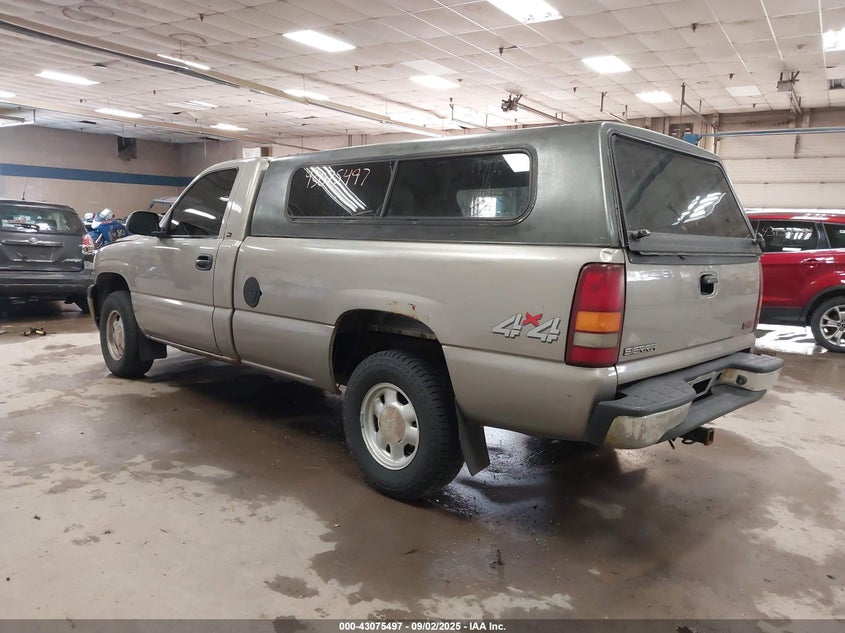 2000 GMC Sierra 1500 Sl silver truck gasoline 1GTEK14W8YE272850 photo #4