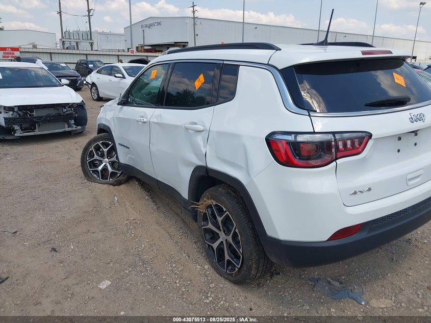 2024 Jeep Compass 2.0 Latitude 4x4 White Lot 111043075513 Vin 3C4NJDBN3RT607139