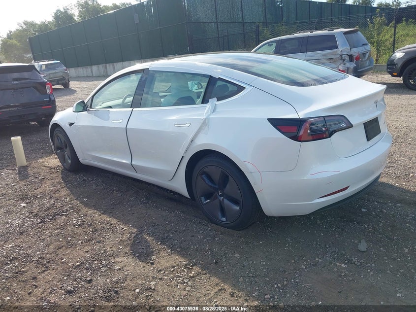 2020 Tesla Model 3 Long Range Dual Motor All-wheel Drive White Lot 111043075936 Vin 5YJ3E1EB6LF622297
