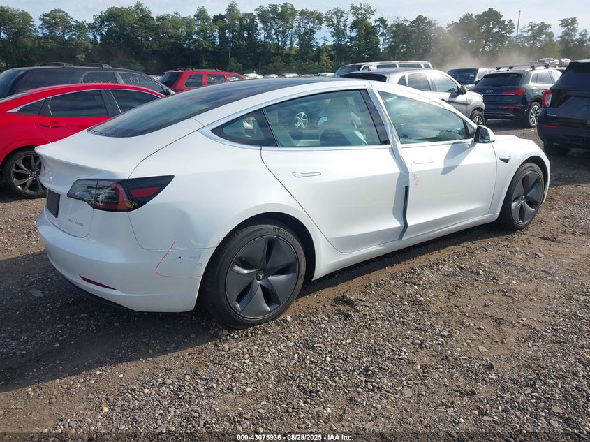 2020 Tesla Model 3 Long Range Dual Motor All-wheel Drive White Lot 111043075936 Vin 5YJ3E1EB6LF622297