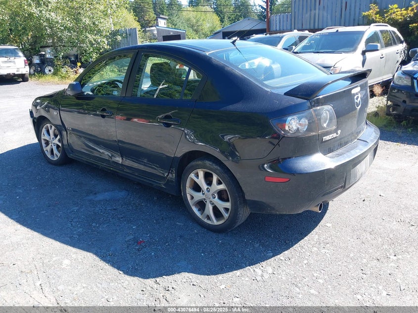 2007 Mazda Mazda3 S Grand Touring black sedan gasoline JM1BK323471663331 photo #4