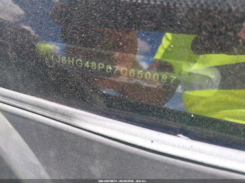 2007 Jeep Commander Sport VIN: 1J8HG48P87C650087 Lot: 43076874