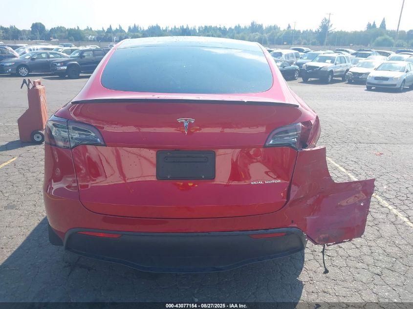 2020 Tesla Model Y Long Range Dual Motor All-Wheel Drive VIN: 5YJYGDEE7LF030371 Lot: 43077154