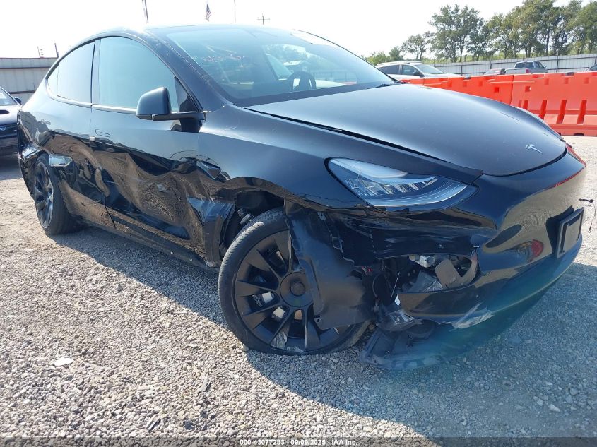 2022 Tesla Model Y Long Range Dual Motor All-Wheel Drive VIN: 7SAYGDEEXNA014099 Lot: 43077283