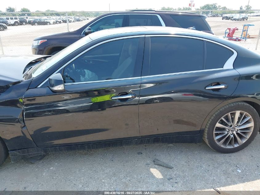 2019 Infiniti Q50 3.0T Luxe VIN: JN1EV7APXKM510785 Lot: 43078216