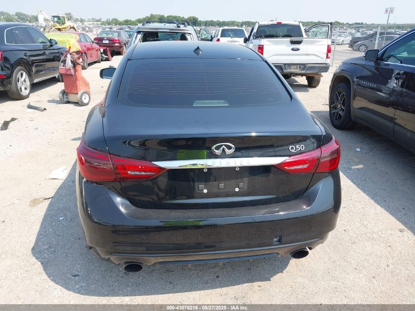 2019 Infiniti Q50 3.0T Luxe VIN: JN1EV7APXKM510785 Lot: 43078216