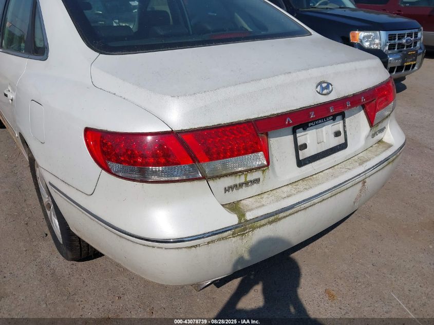 2007 Hyundai Azera Limited/Se VIN: KMHFC46F37A138622 Lot: 43078739