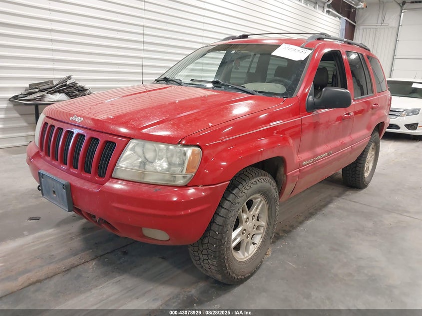 2000 Jeep Grand Cherokee Limited red other gasoline 1J4GW58N5YC136803 photo #3