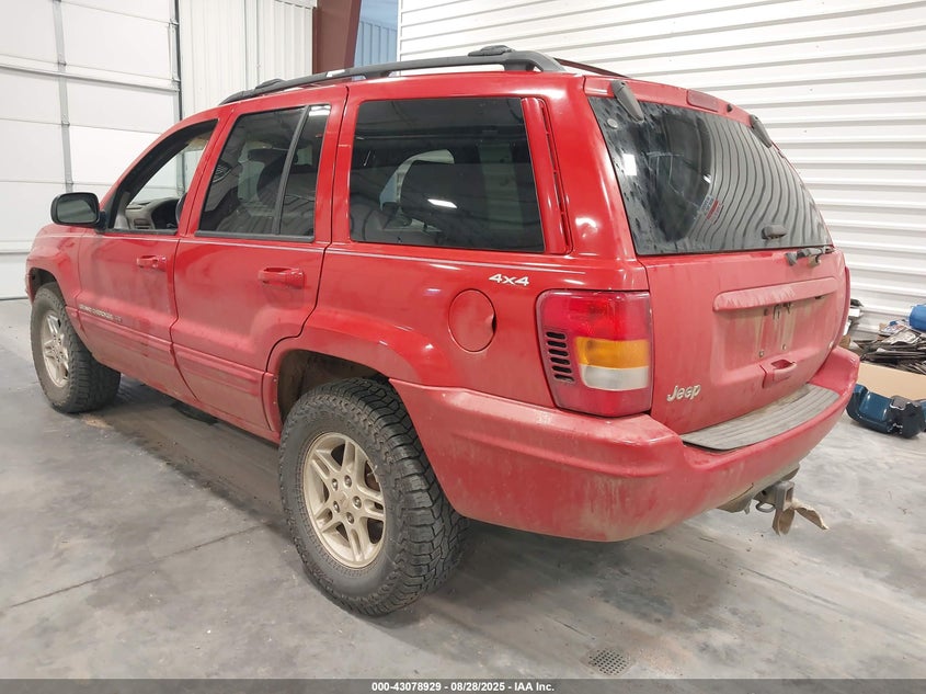 2000 Jeep Grand Cherokee Limited red other gasoline 1J4GW58N5YC136803 photo #4