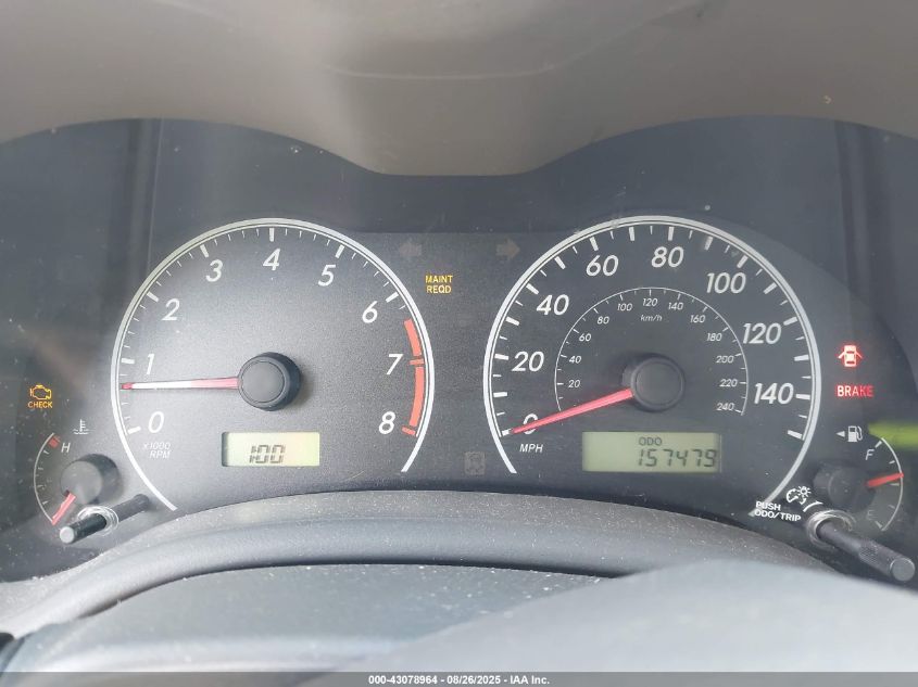 2009 Toyota Corolla S/Le/Xle VIN: 2T1BU40EA9C125119 Lot: 43078964