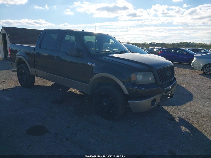 2006 Ford F-150 Fx4/Lariat/Xlt black truck gasoline 1FTPW14566KD07727 photo #1