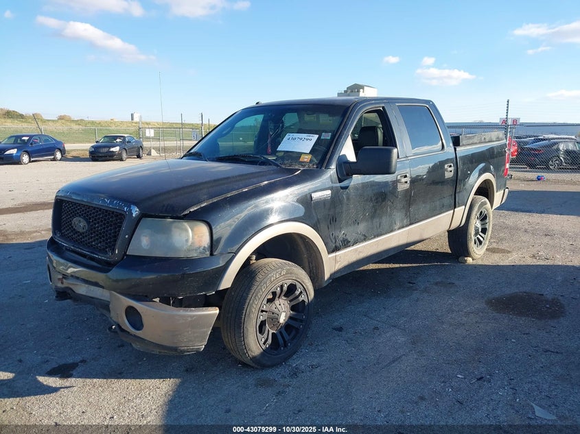 2006 Ford F-150 Fx4/Lariat/Xlt black truck gasoline 1FTPW14566KD07727 photo #3