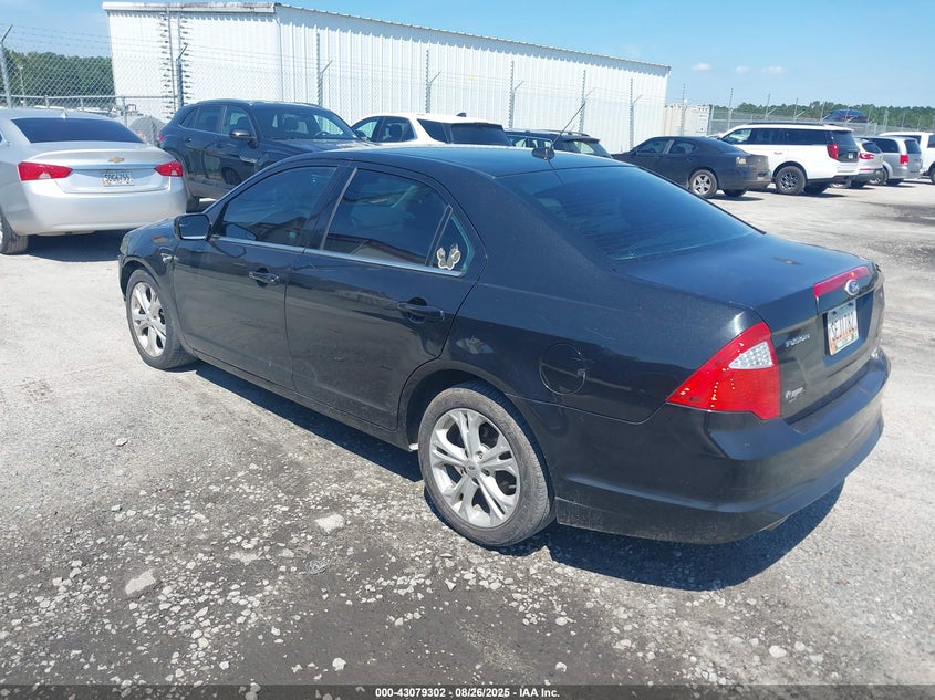 Vin: 3fahp0hg6cr206711, lot: 43573554, ford fusion se 20123