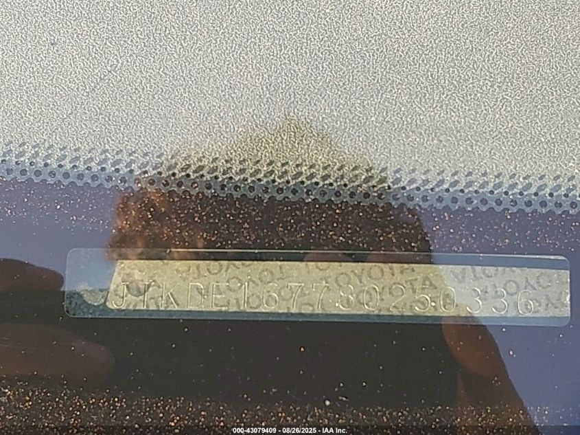 2008 Scion Tc VIN: JTKDE167780250336 Lot: 43079409