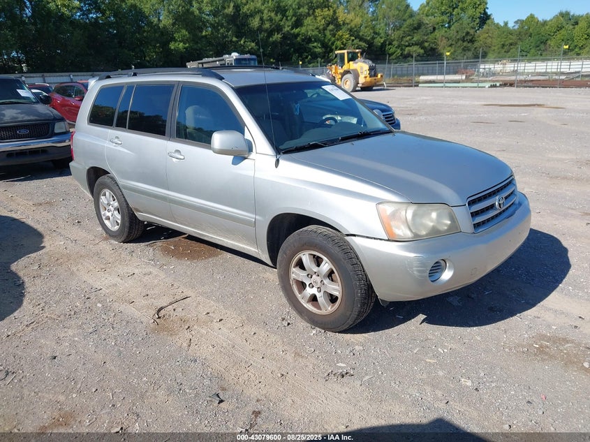 2001 Toyota Highlander grey other gasoline JTEGD21A410010601 photo #1
