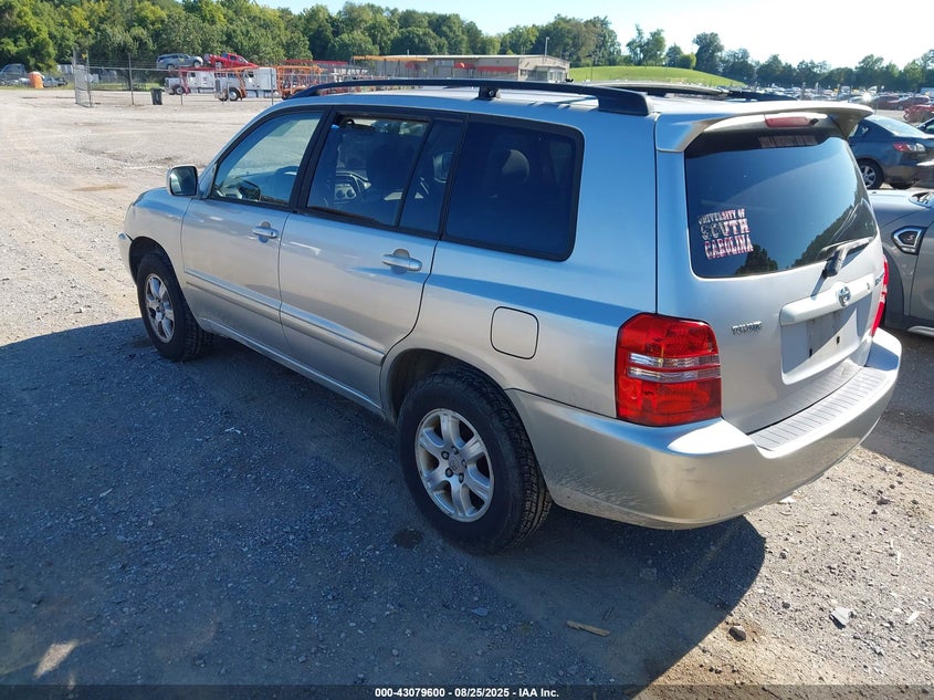 2001 Toyota Highlander grey other gasoline JTEGD21A410010601 photo #4