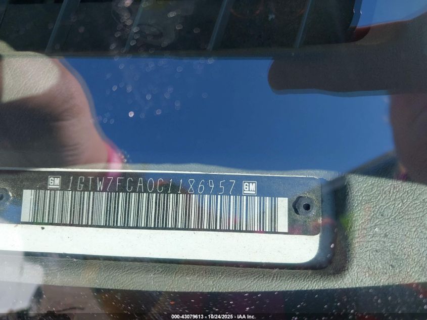 2012 GMC Savana 2500 Work Van VIN: 1GTW7FCA0C1186957 Lot: 43079613