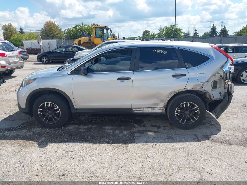 2012 Honda Cr-V Lx VIN: 5J6RM3H36CL047381 Lot: 43079848