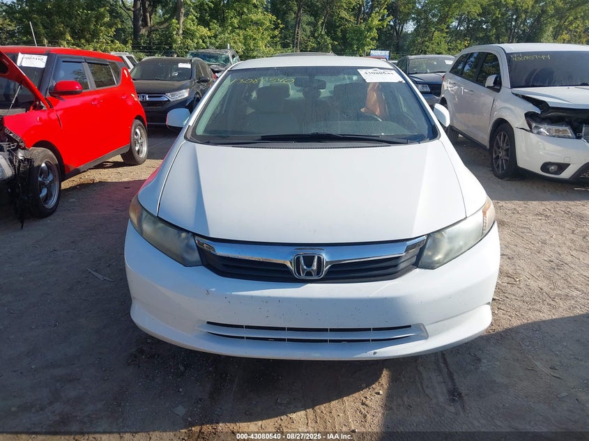 2012 Honda Civic Lx VIN: 2HGFB2F56CH316989 Lot: 43080540