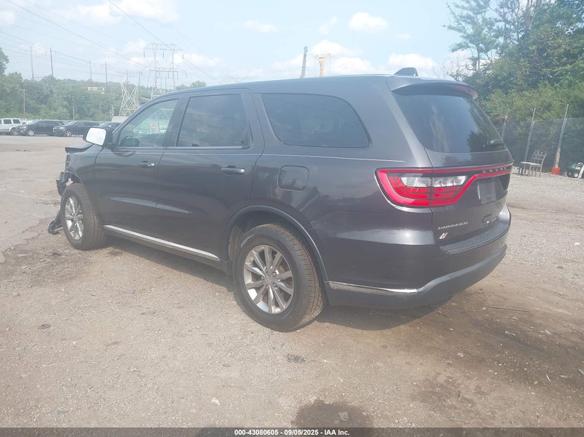 Vin: 1c4rdjag4jc416596, lot: 43574857, dodge durango sxt awd 20183