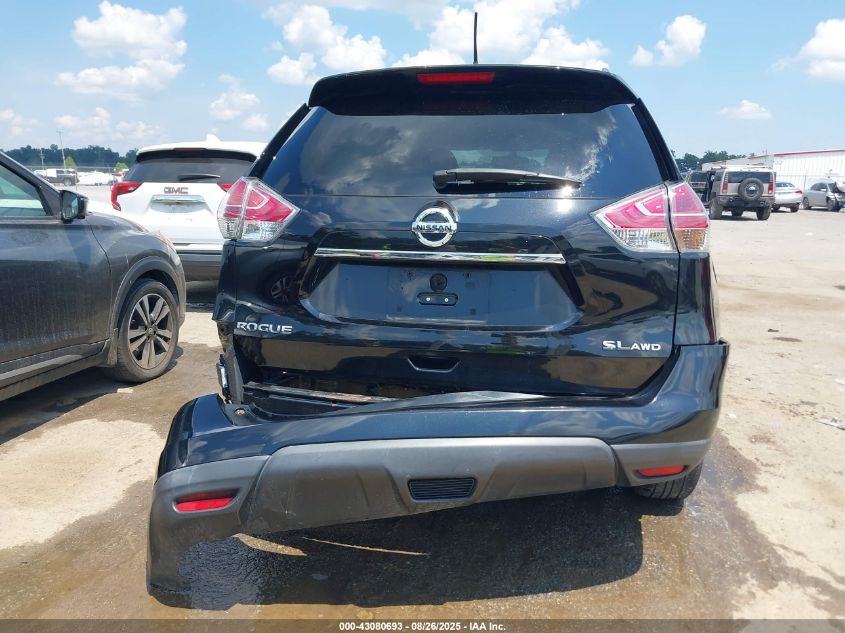 2016 Nissan Rogue S/Sl/Sv VIN: 5N1AT2MV1GC734373 Lot: 43080693