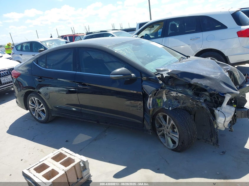 2018 HYUNDAI ELANTRA LIMITED - KMHD84LF7JU570973