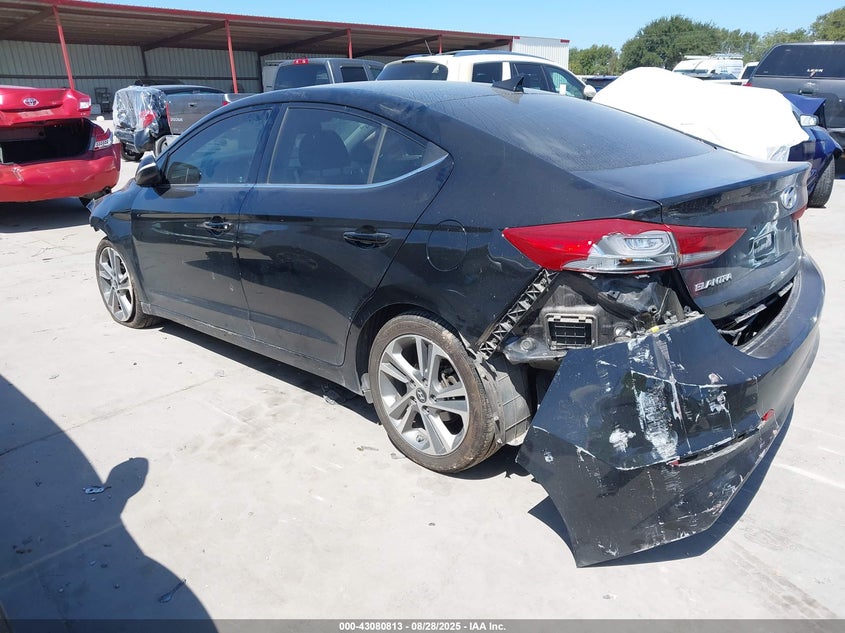 2018 HYUNDAI ELANTRA LIMITED - KMHD84LF7JU570973
