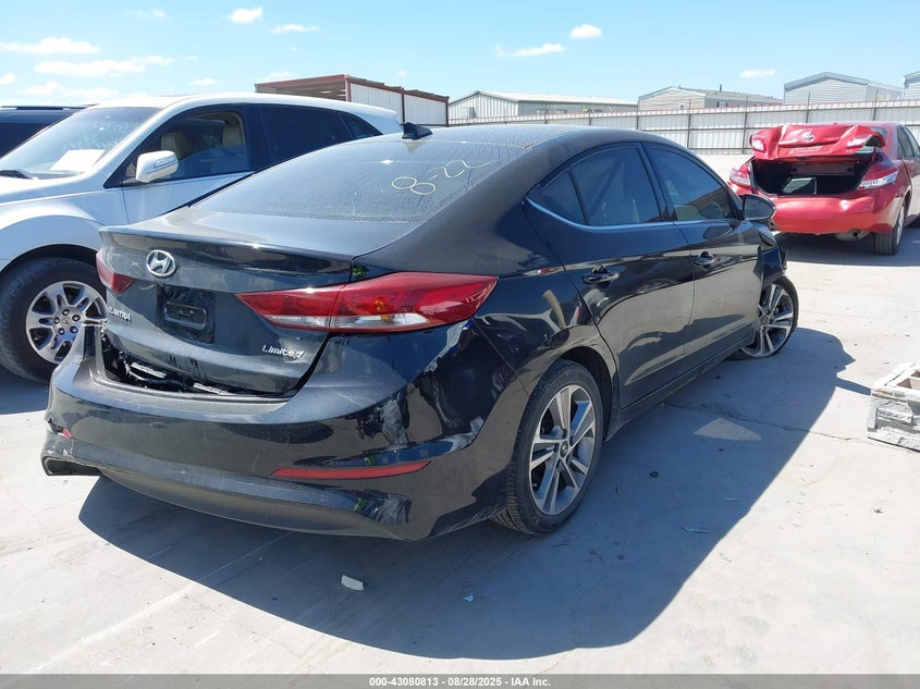 2018 HYUNDAI ELANTRA LIMITED - KMHD84LF7JU570973