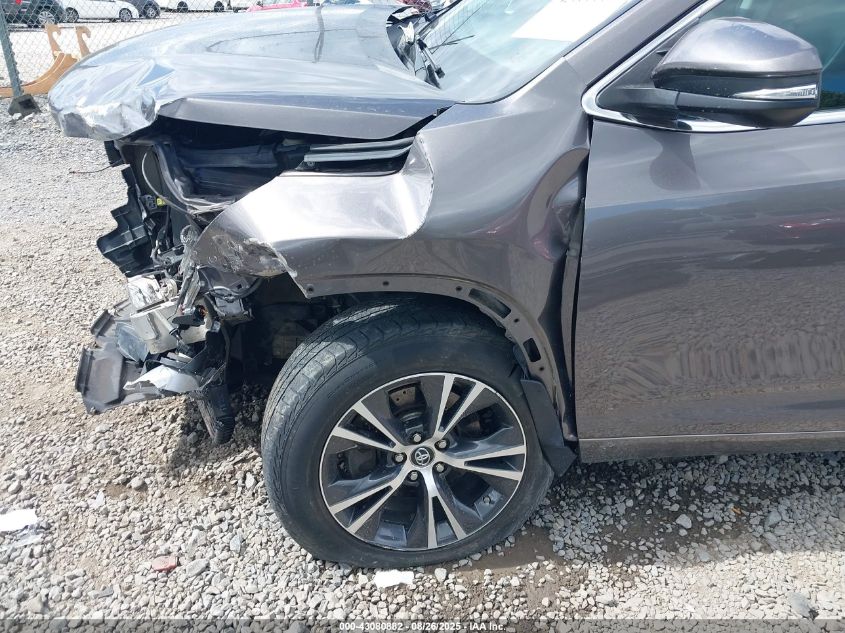 2016 Toyota Highlander Xle V6 VIN: 5TDJKRFH8GS280919 Lot: 43080882