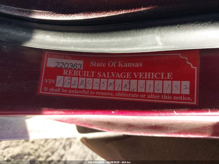 1994 Oldsmobile Cutlass Ciera S VIN: 1G3AG55M9R6416132 Lot: 43080992