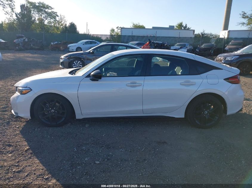 2025 Honda Civic Sport VIN: 19XFL2H81SE022719 Lot: 43081018