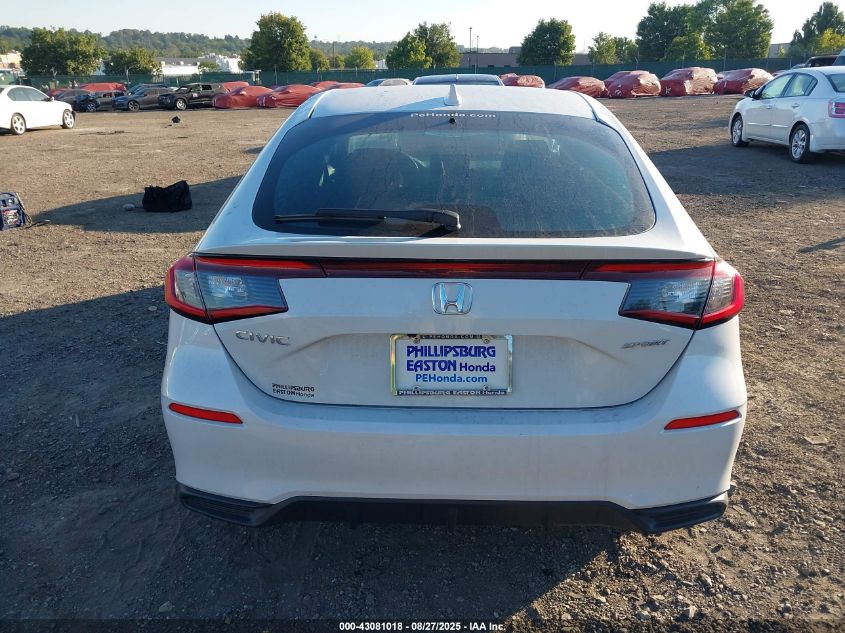 2025 Honda Civic Sport VIN: 19XFL2H81SE022719 Lot: 43081018