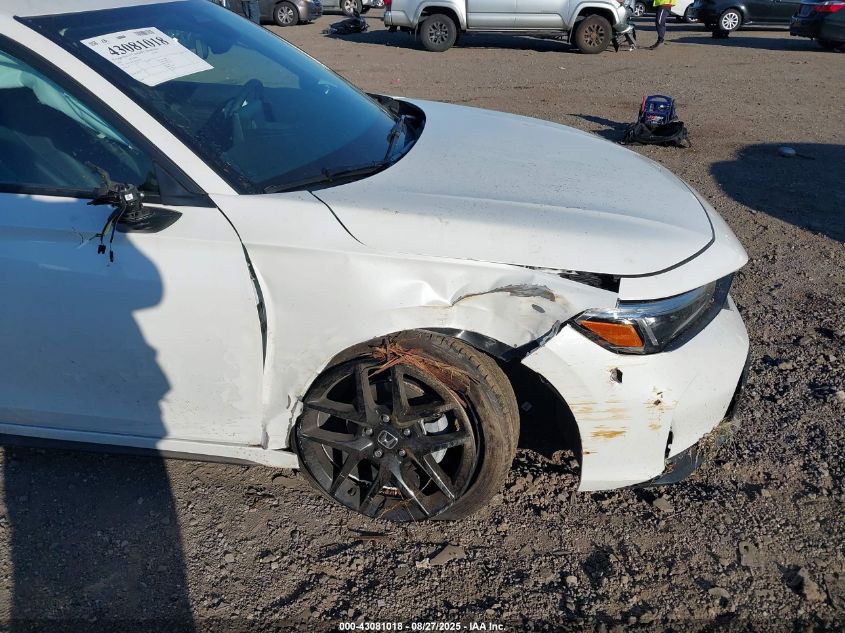 2025 Honda Civic Sport VIN: 19XFL2H81SE022719 Lot: 43081018