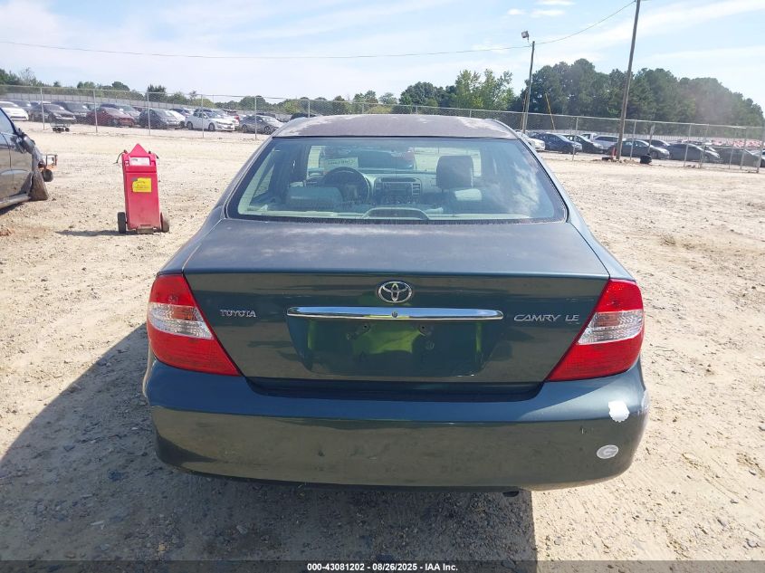 2004 Toyota Camry Le VIN: 4T1BE32KX4U357142 Lot: 43081202