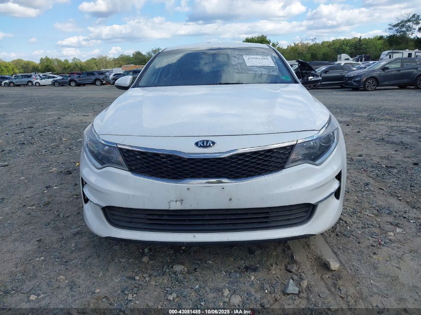 2018 Kia Optima Lx VIN: 5XXGT4L33JG270343 Lot: 43081485