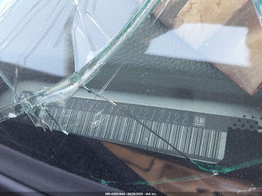 2008 Chevrolet Silverado 1500 Work Truck VIN: 1GCEC14X78Z212122 Lot: 43081644