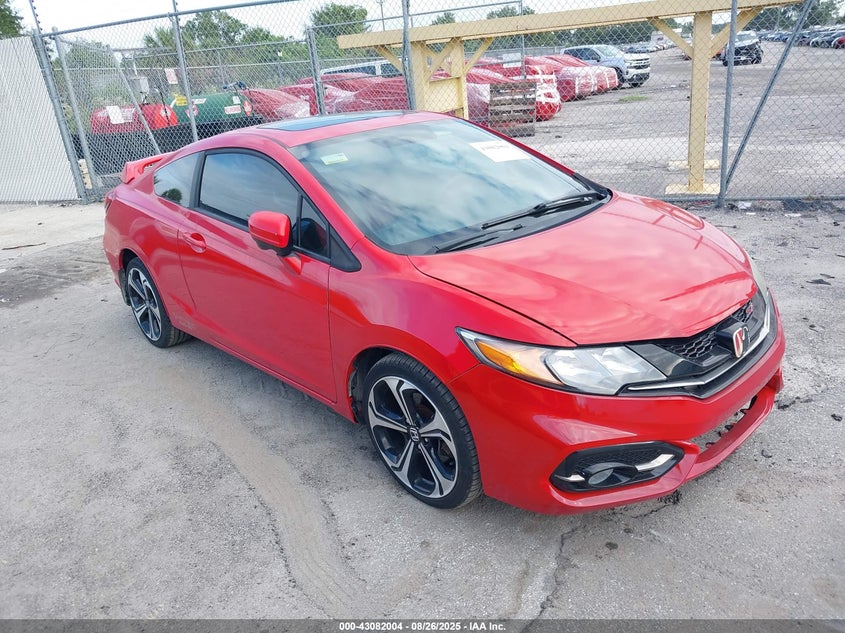 2015 Honda Civic Si red coupe gasoline 2HGFG4A57FH700031 photo #1