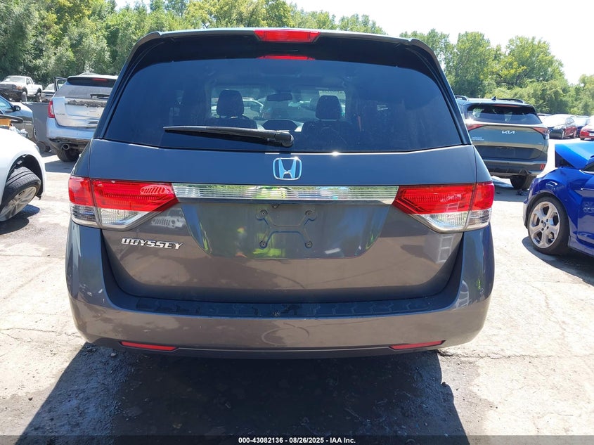 2014 Honda Odyssey Ex-L VIN: 5FNRL5H62EB110383 Lot: 43082136