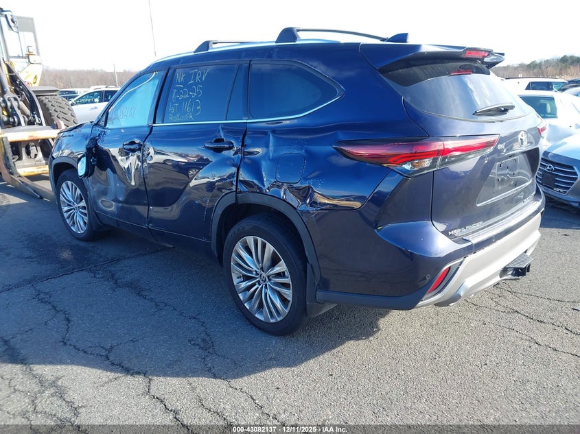 Vin: 5tdkdrbhxss577381, lot: 43576390, toyota highlander platinum 20253