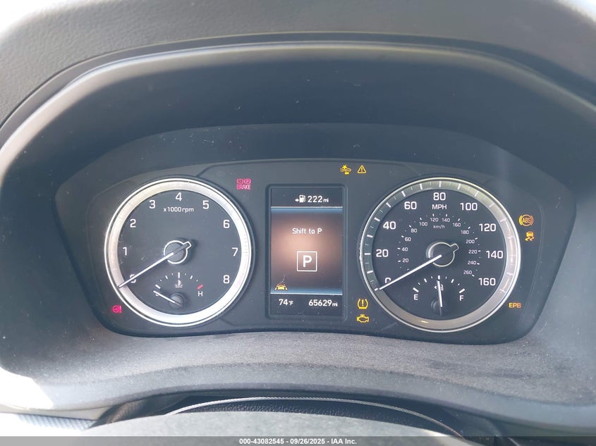 VIN 5NPE34AF7KH814725 2019 HYUNDAI SONATA SEL