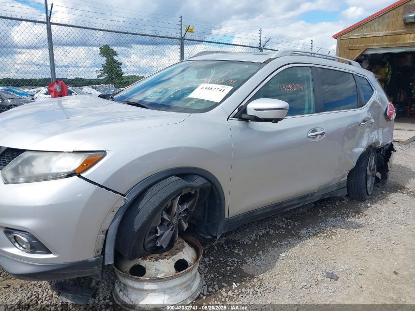2016 Nissan Rogue Sl VIN: 5N1AT2MV8GC897893 Lot: 43082741