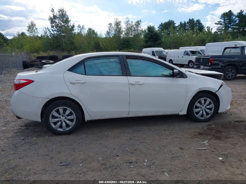 2014 Toyota Corolla Le VIN: 2T1BURHE9EC216881 Lot: 43082851
