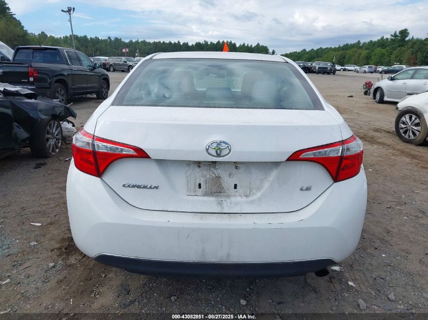 2014 Toyota Corolla Le VIN: 2T1BURHE9EC216881 Lot: 43082851