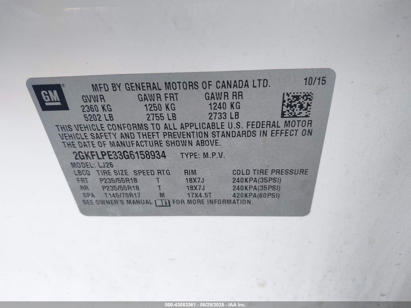 2016 GMC TERRAIN SLT - 2GKFLPE33G6158934