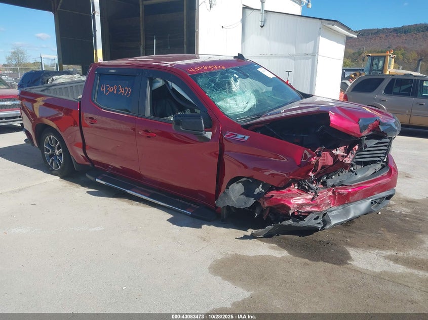 2021 CHEVROLET SILVERADO 1500 4WD  SHORT BED RST - 3GCUYEET4MG415611